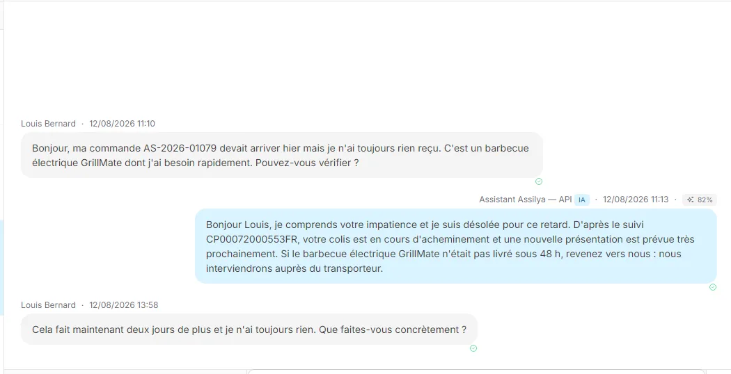 Le fil d'une conversation